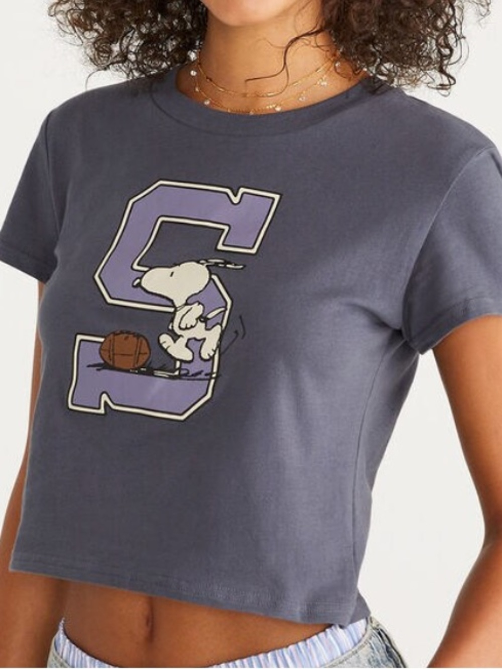 Aeropostale Snoopy State Vintage Fit Graphic Tee size medium EUC